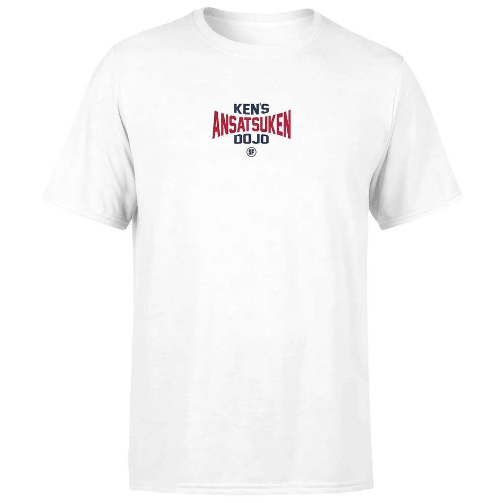 Street Fighter Ken's Dojo Unisex T-Shirt - White - S - Wit Afbeelding 1