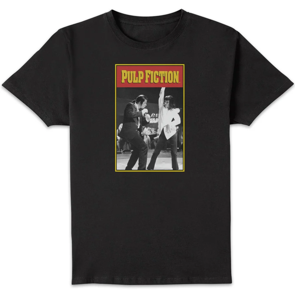 Pulp Fiction Dance Unisex T-Shirt - Black - 5XL - Zwart Afbeelding 1