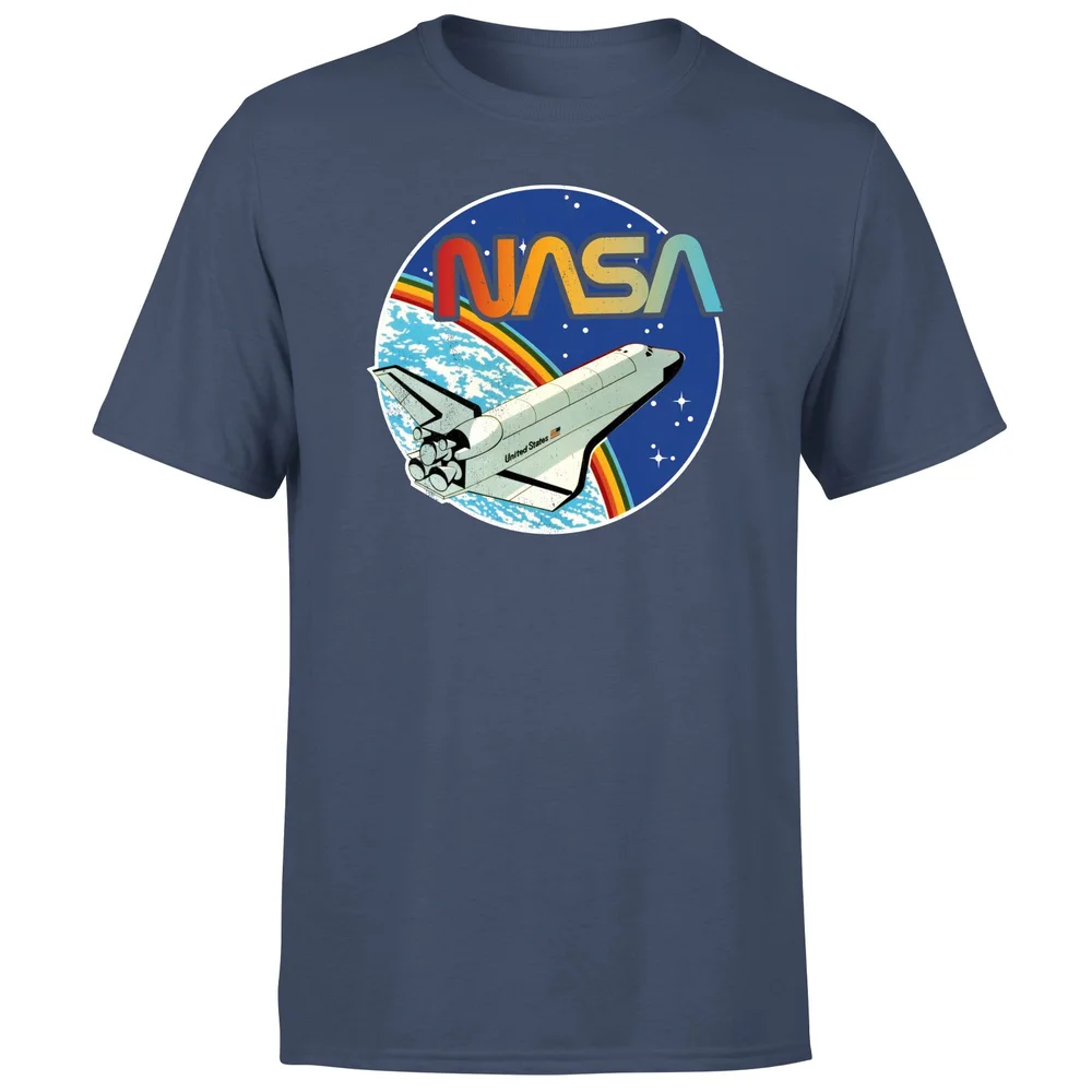 NASA Shuttle Emblem Unisex T-Shirt - Navy - S - Navy blauw Afbeelding 1