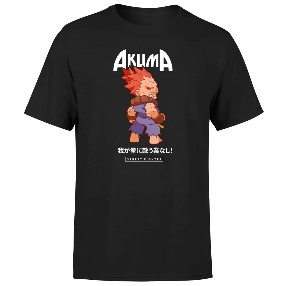 Street Fighter Akuma Unisex T-Shirt - Black - S - Zwart Afbeelding 1