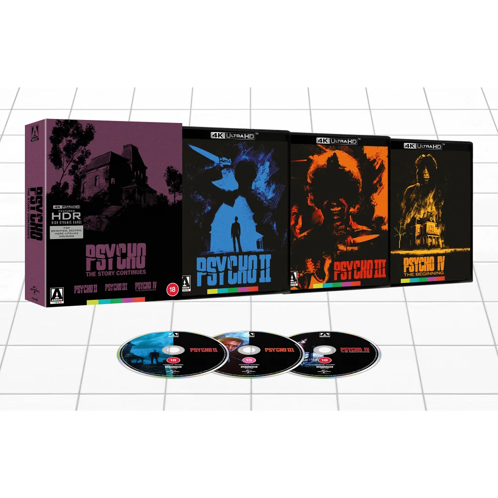 Psycho - The Story Continues: Psycho II, Psycho III, Psycho IV: The Beginning 4K Ultra HD Afbeelding 1