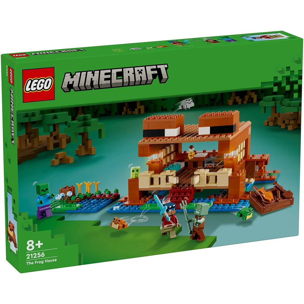 LEGO Minecraft The Frog House Toy with Animal Figures 21256 Afbeelding 1