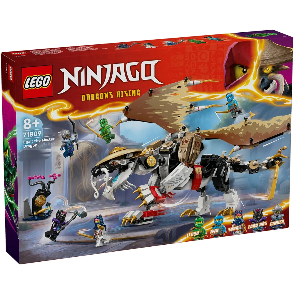LEGO NINJAGO Egalt the Master Dragon Toy Ninja Playset 71809 Afbeelding 1