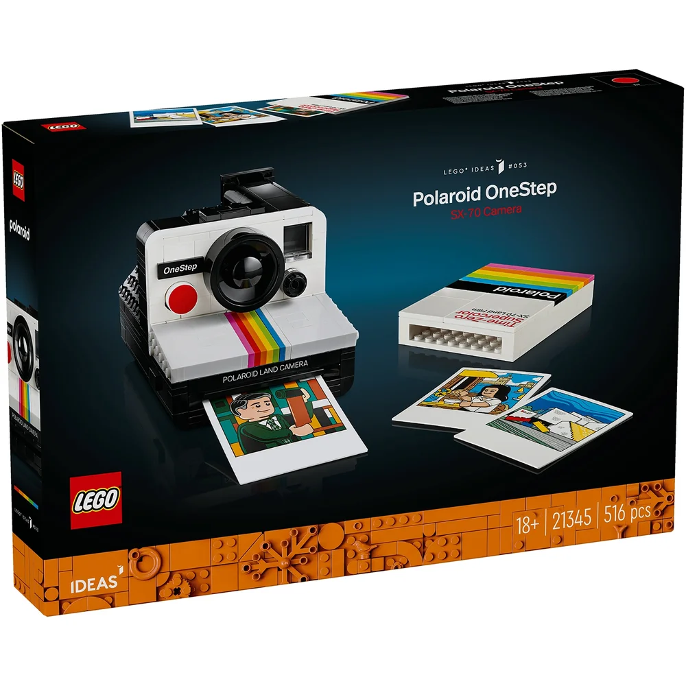 LEGO Ideas Polaroid OneStep SX-70 Camera Adults Set 21345 Afbeelding 1