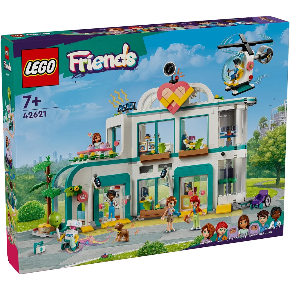 LEGO Friends Heartlake City Hospital & Helicopter Toy 42621 Afbeelding 1