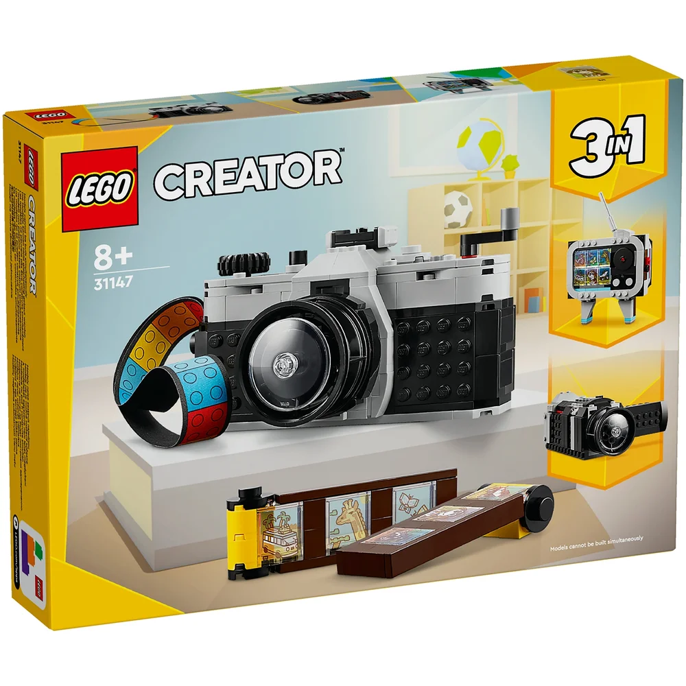 LEGO Creator 3in1 Retro Camera Toy for Girls and Boys 31147 Afbeelding 1