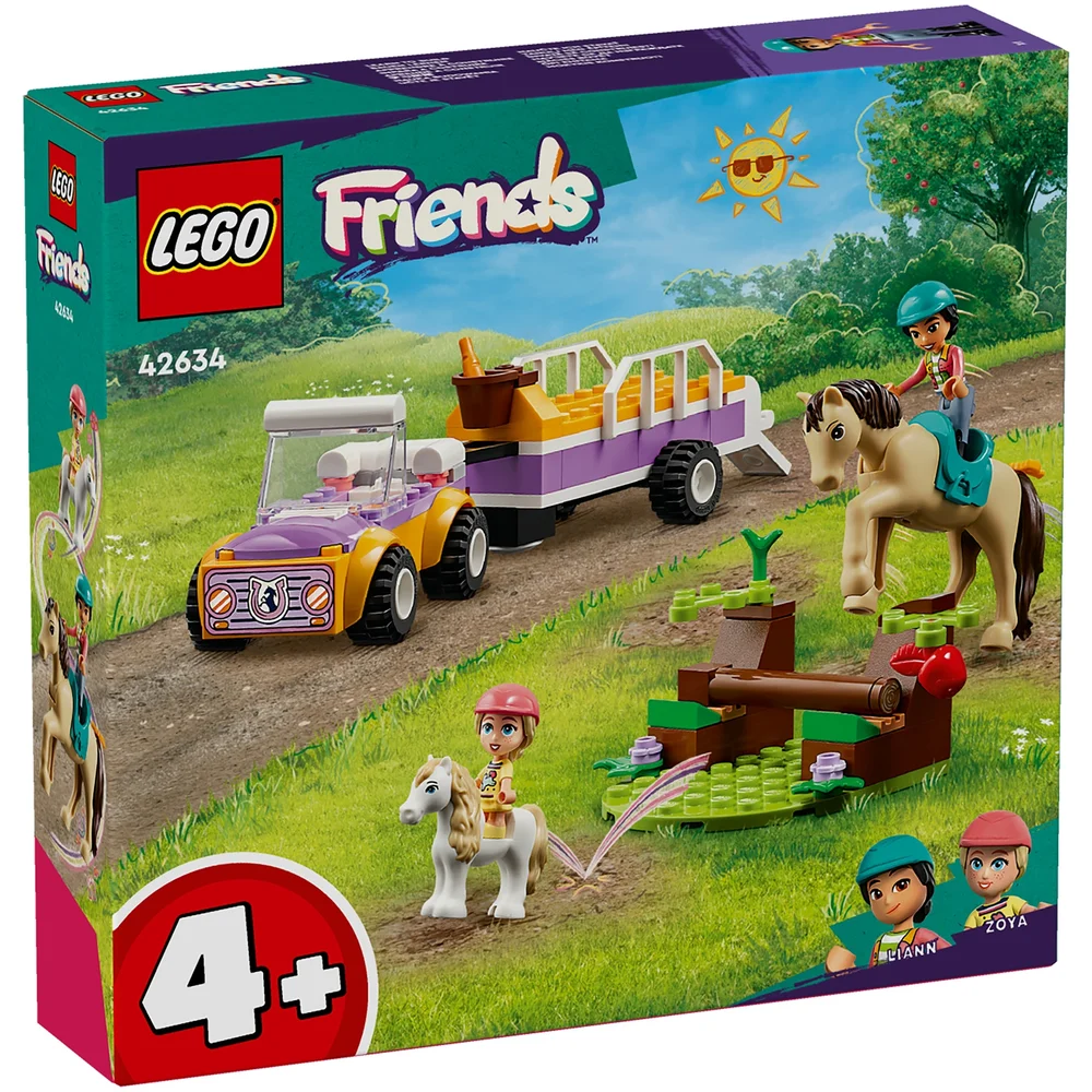 LEGO Friends Horse and Pony Trailer Animal Toys Set 42634 Afbeelding 1