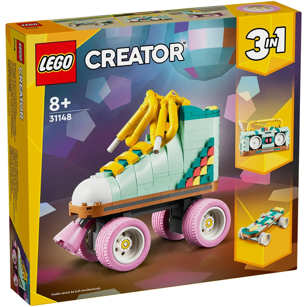 LEGO Creator 3in1 Retro Roller Skate & Toy Skateboard 31148 Afbeelding 1