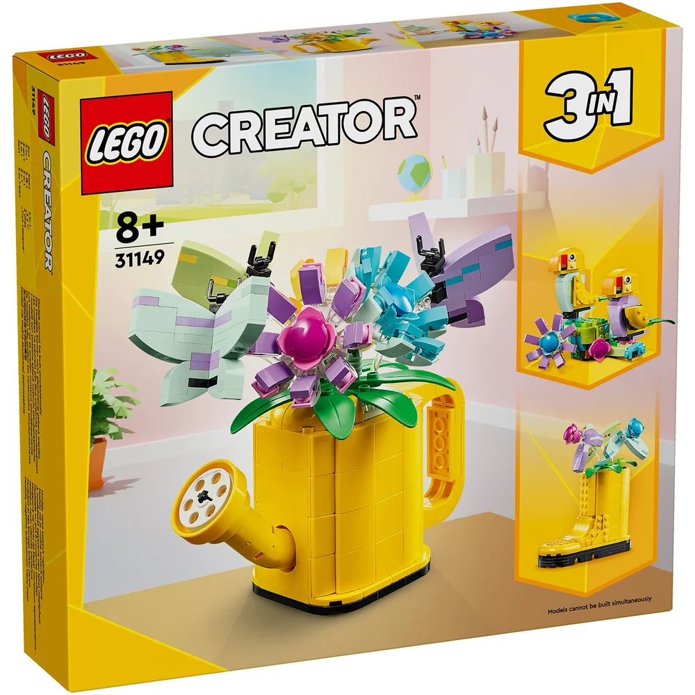 LEGO Creator 3in1 Flowers in Watering Can Nature Toys 31149 Afbeelding 1