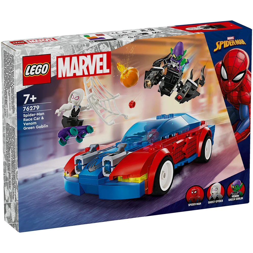 LEGO Marvel Spider-Man Race Car & Venom Green Goblin 76279 Afbeelding 1