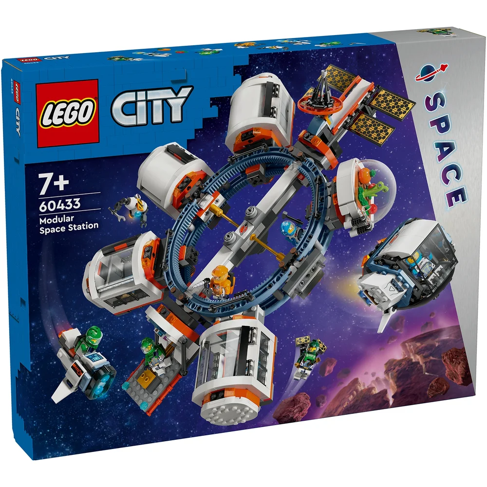 LEGO City Modular Space Station with Space Shuttle Toy 60433 Afbeelding 1