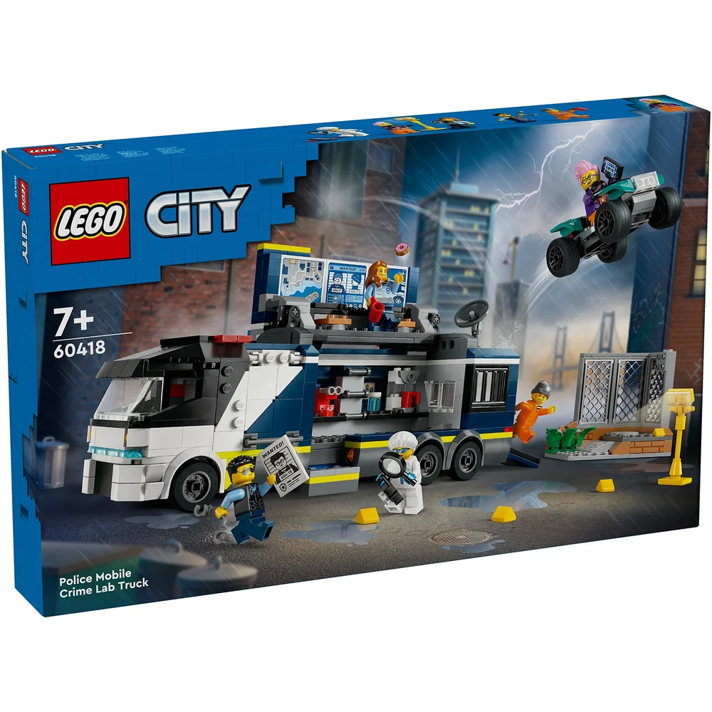 LEGO City Police Mobile Crime Lab Truck Toy Set 60418 Afbeelding 1