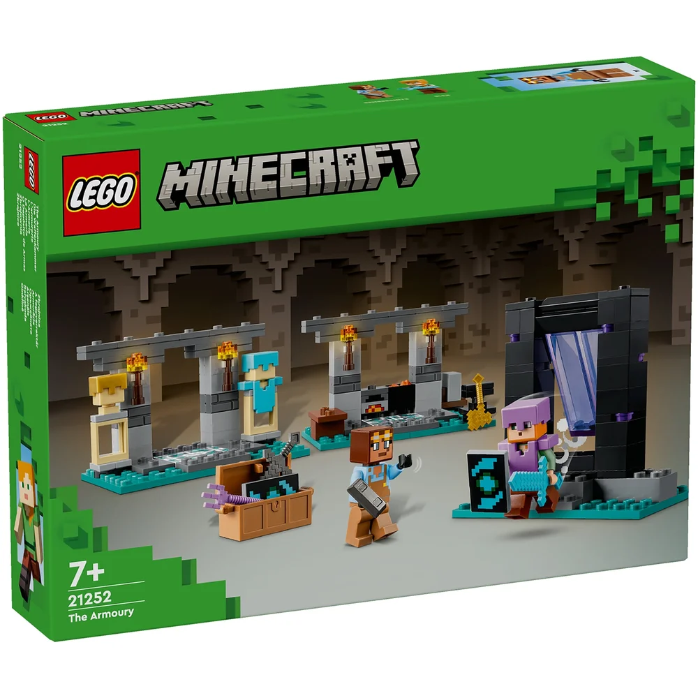 LEGO Minecraft The Armoury Toy with Character Figures 21252 Afbeelding 1