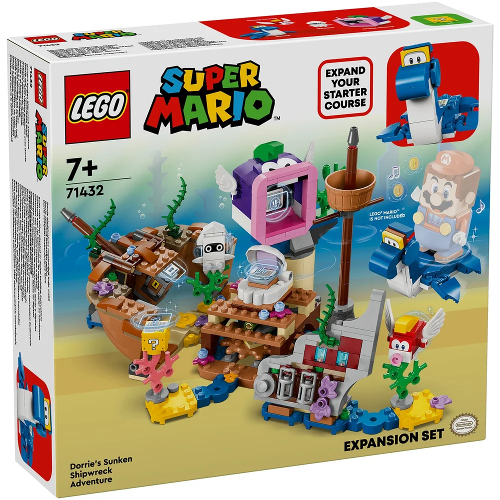 LEGO Super Mario Dorrie's Sunken Shipwreck Adventure Expansion Set 71432 Afbeelding 1
