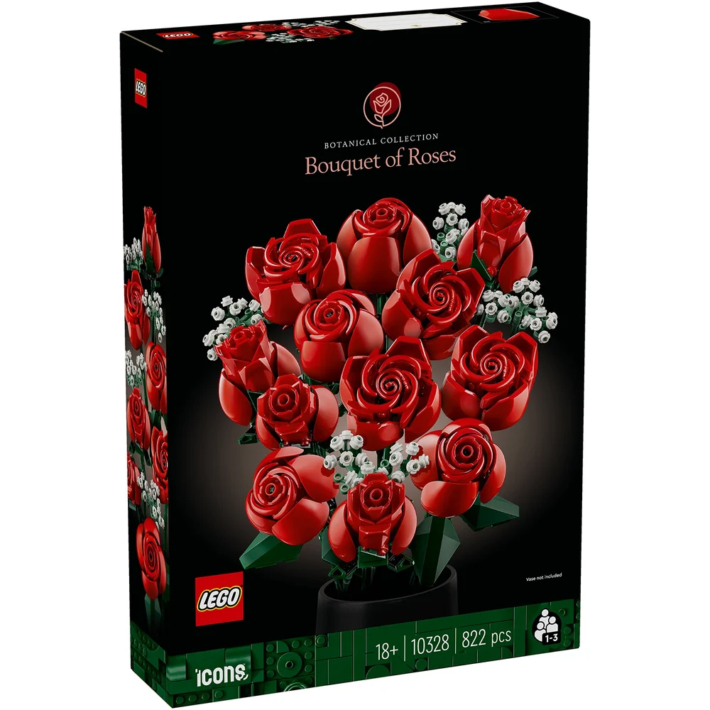 LEGO Botanicals Bouquet of Roses Flower Set for Adults 10328 Afbeelding 1