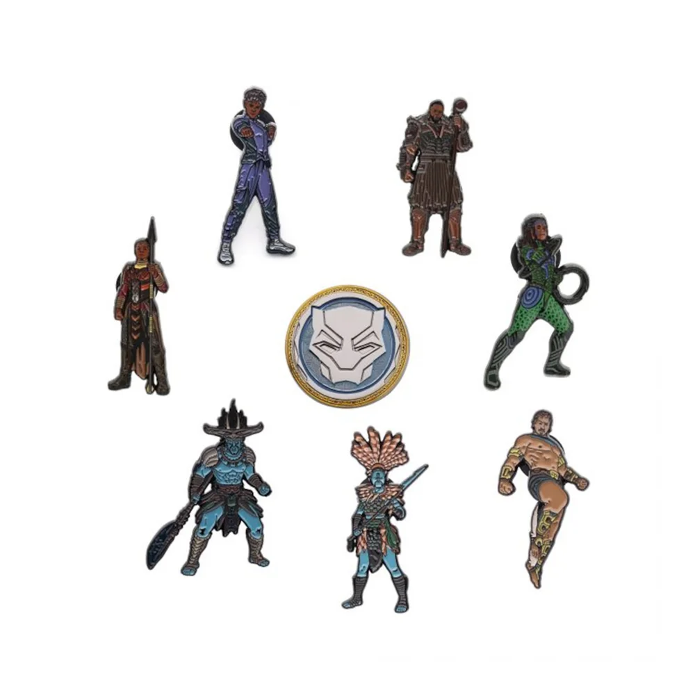 SalesOne Marvel Black Panther Wakanda Forever Characters Pin Set Afbeelding 1