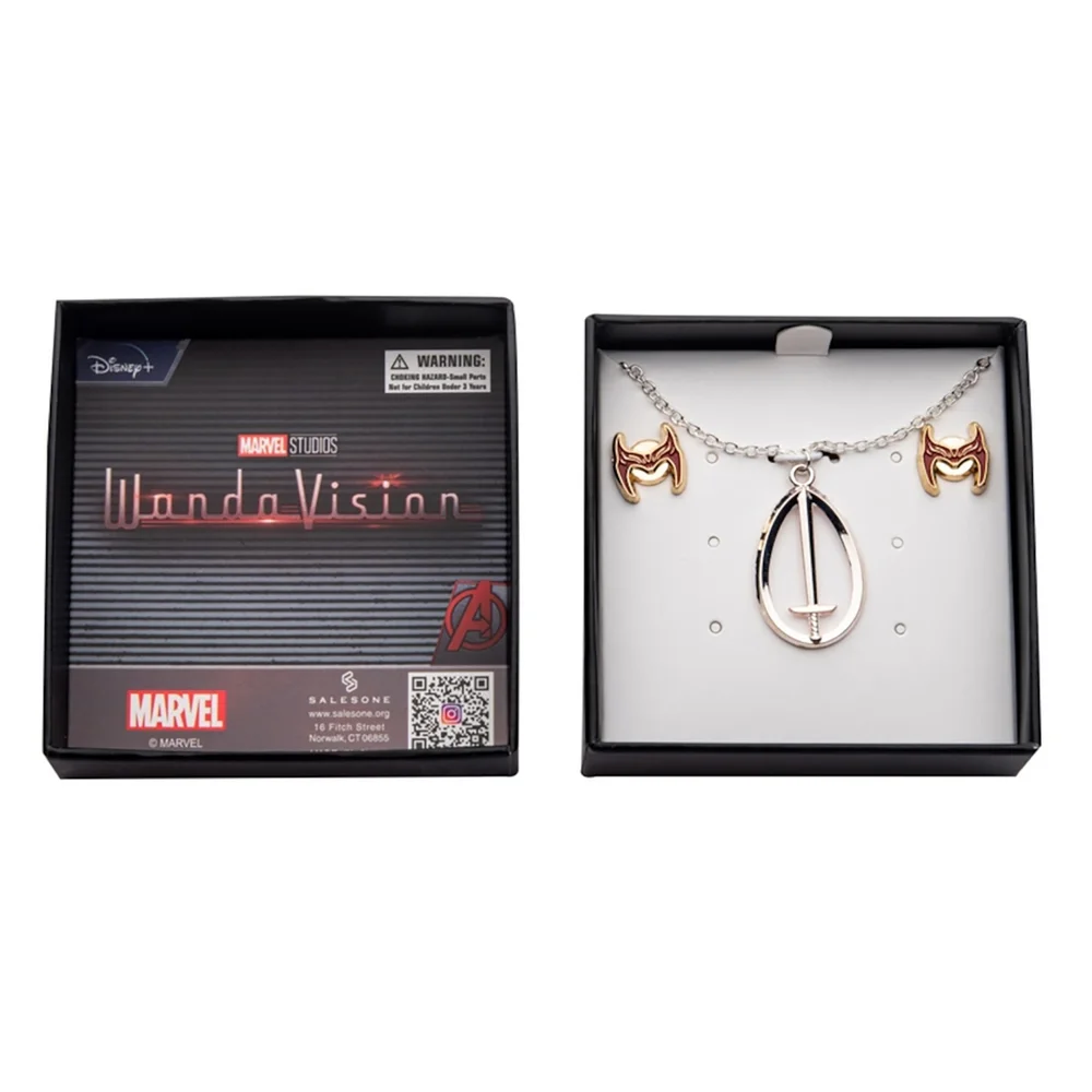 SalesOne Marvel Wandavision S.W.O.R.D Necklace & Earring Set Afbeelding 1