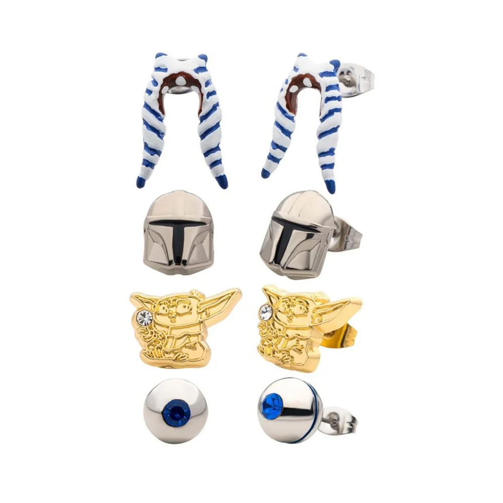 SalesOne Star Wars The Mandalorian Razor, Ahsoka, Mando & Grogu Earring Set Afbeelding 1