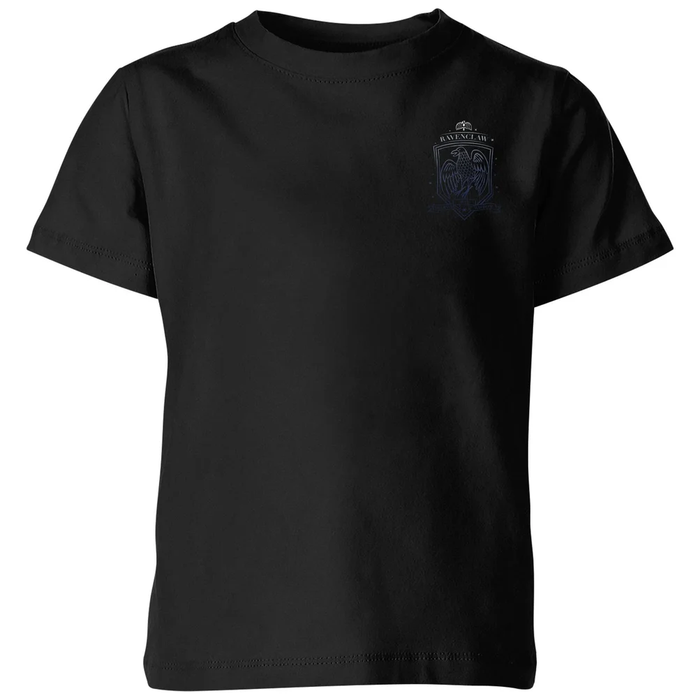 Harry Potter Ombré Collection 2022 Ombré Ravenclaw Sigil Kids' T-Shirt - Black - 122/128 (7-8 jaar) Afbeelding 1
