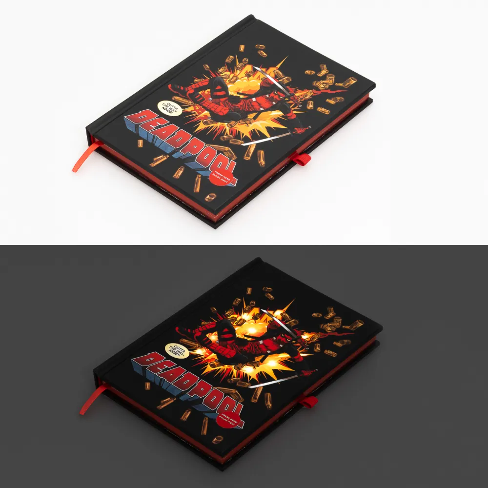 Marvel Deadpool A5 Premium Notebook With Light Afbeelding 1