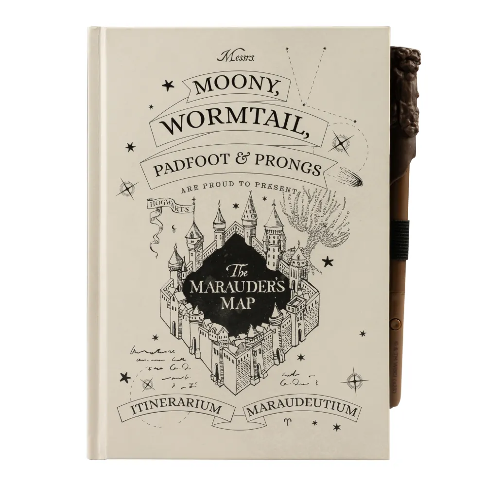 Harry Potter The Marauder's Map Optically Variable Ink Premium A5 Notebook Afbeelding 1