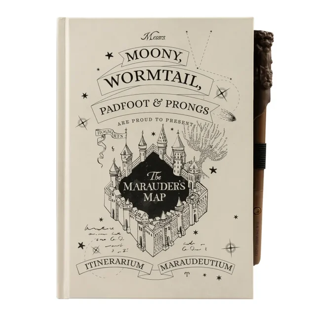 Harry Potter The Marauder's Map Optically Variable Ink Premium A5 Notebook