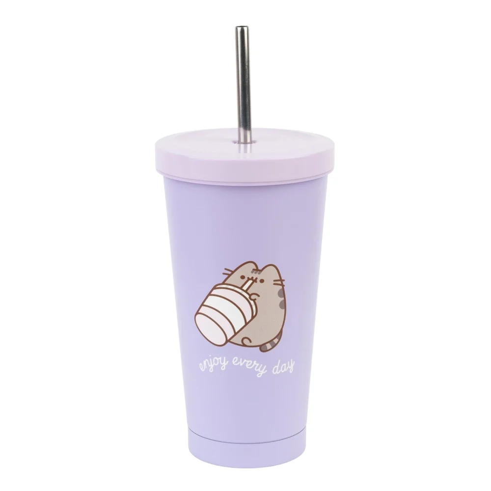 Pusheen Moments Metal Tumbler With Straw Afbeelding 1