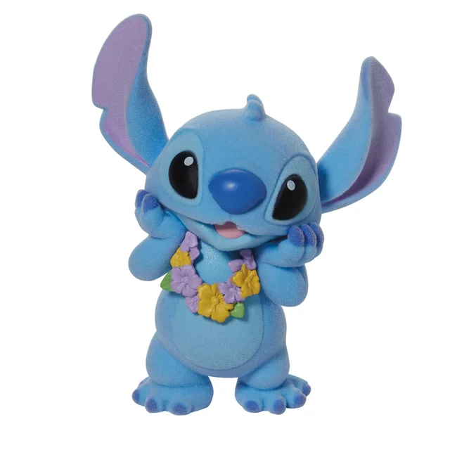 Enesco Grand Jester Studios Disney Flocked Stitch Collectible Figurine (9cm)