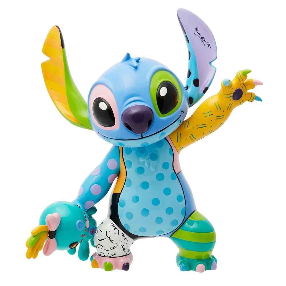 Enesco Disney Britto Stitch and Scrump 8" Figurine Afbeelding 1