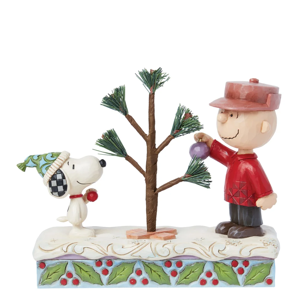 Enesco Peanuts Snoopy & Charlie Brown Tree Figurine (14cm) Afbeelding 1