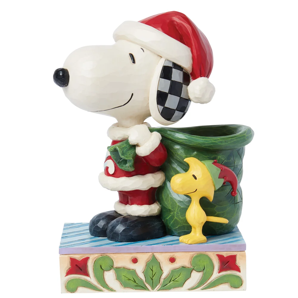 Enesco Peanuts Snoopy Santa Figurine (21.5cm) Afbeelding 1
