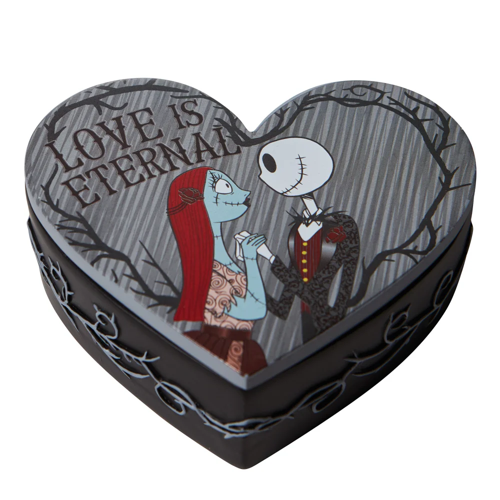 Enesco Disney Showcase Collection Jack and Sally Couture De Force Trinket Box Afbeelding 1