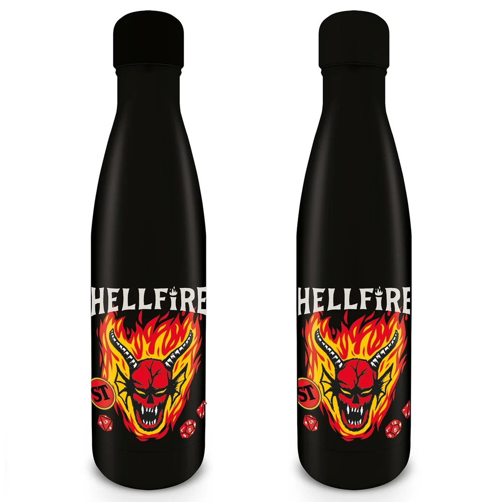 Stranger Things Season 4 Hellfire Club Metal Drinks Bottle Afbeelding 1