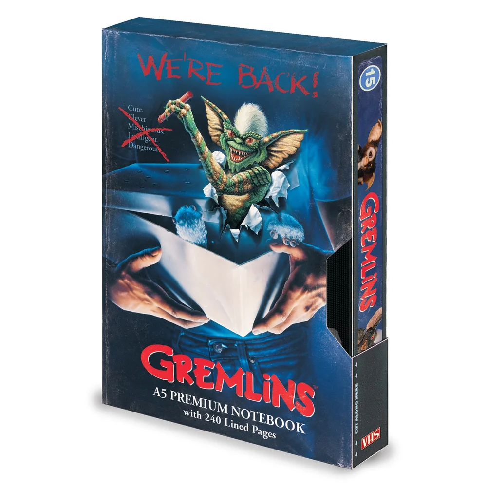 Gremlins We're Back A5 VHS Notebook Afbeelding 1