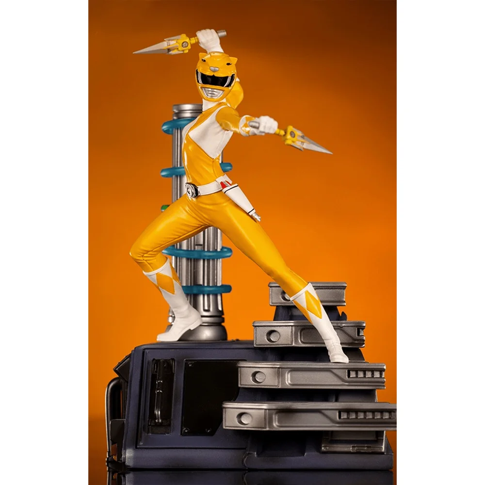 Iron Studios Yellow Ranger BDS Mighty Morphin Power Rangers Art Scale 1/10 Collectible Statue (19cm) Afbeelding 1