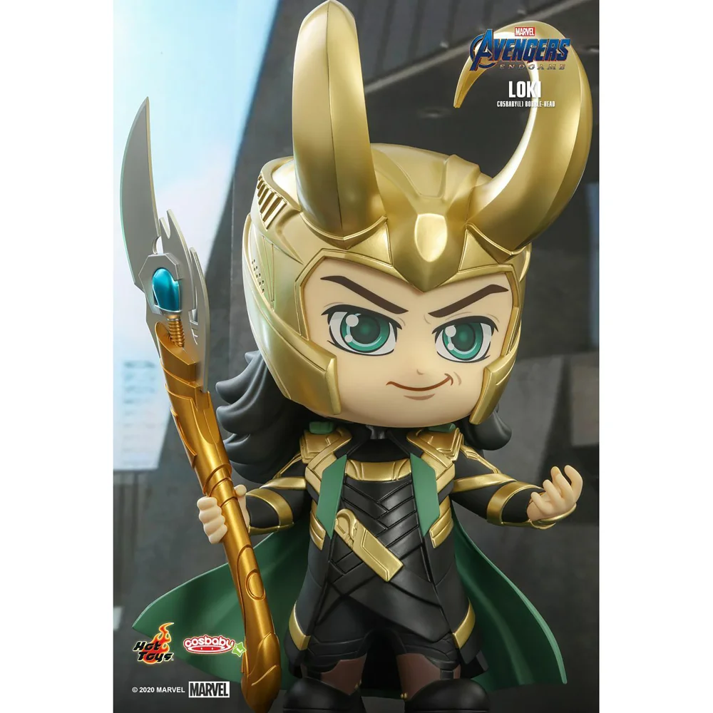 Hot Toys Cosbaby Avengers Endgame Loki Figure Afbeelding 1