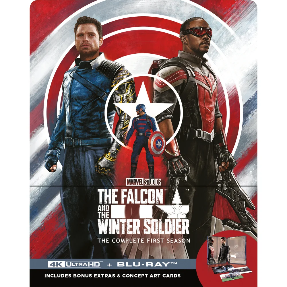 Marvel's The Falcon and The Winter Soldier SteelBook 4K Ultra HD & Blu-ray (Disney+ Original includes ArtCards) Afbeelding 1