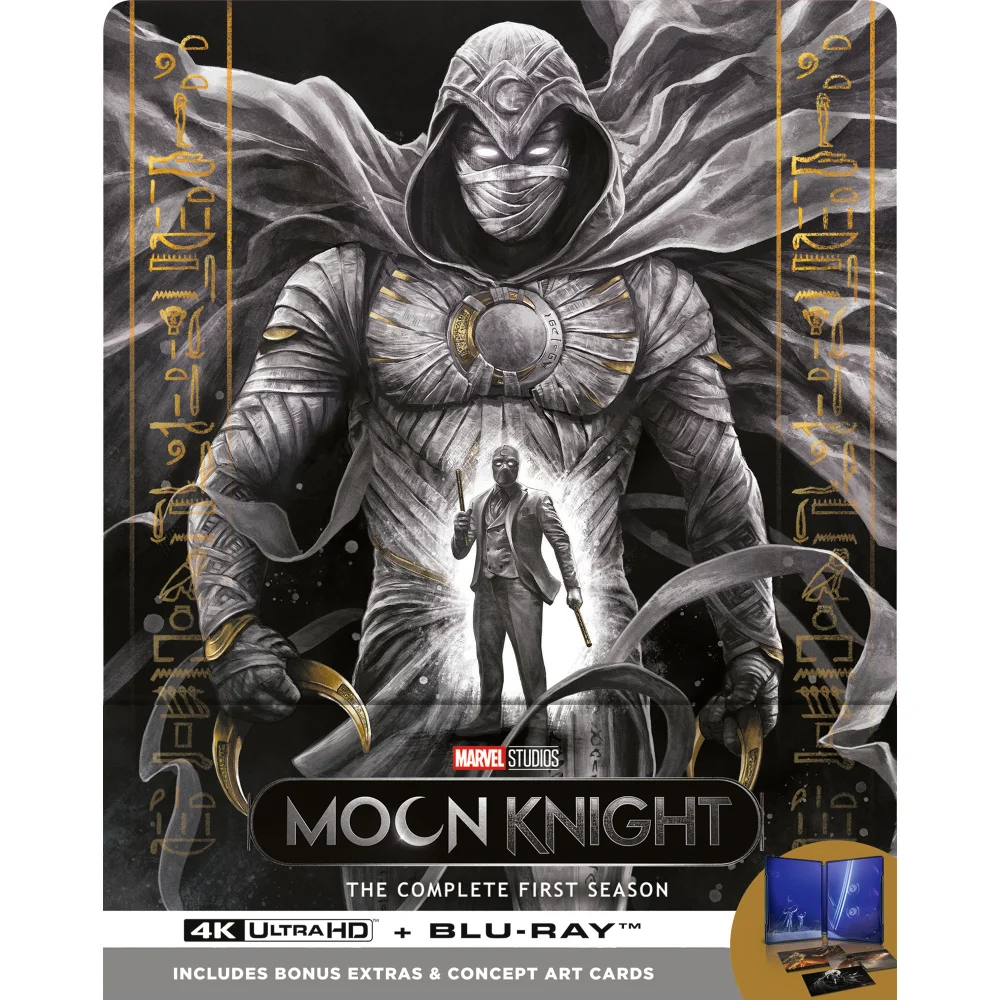 Marvel's Moon Knight SteelBook 4K Ultra HD & Blu-ray (Disney+ Original includes ArtCards) Afbeelding 1