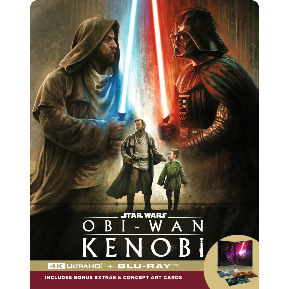 Star Wars Obi-Wan Kenobi SteelBook 4K Ultra HD & Blu-ray (Disney+ Original includes ArtCards) Afbeelding 1