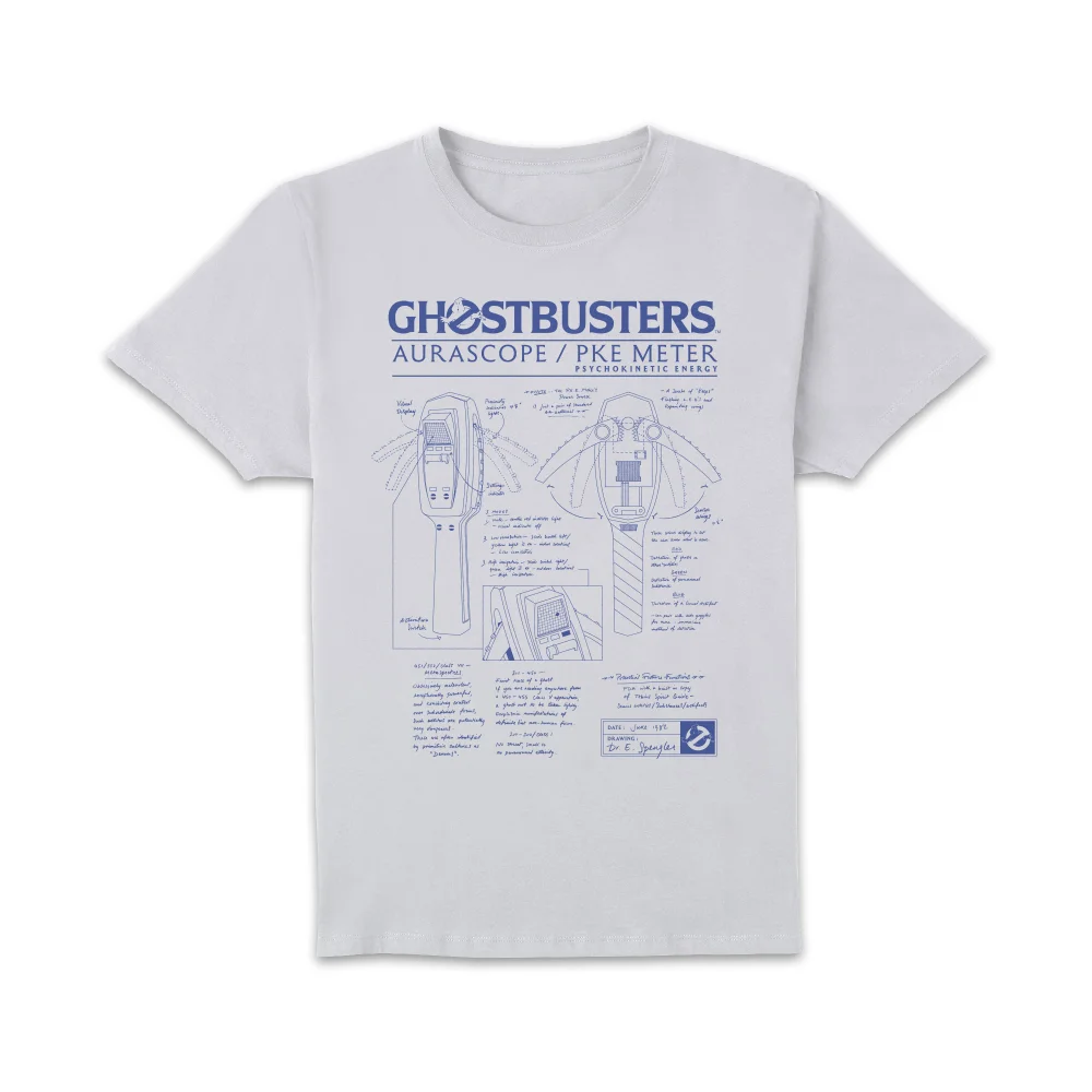 Ghostbusters Ghost Trap Schematic Men's T-Shirt - White - S Afbeelding 1