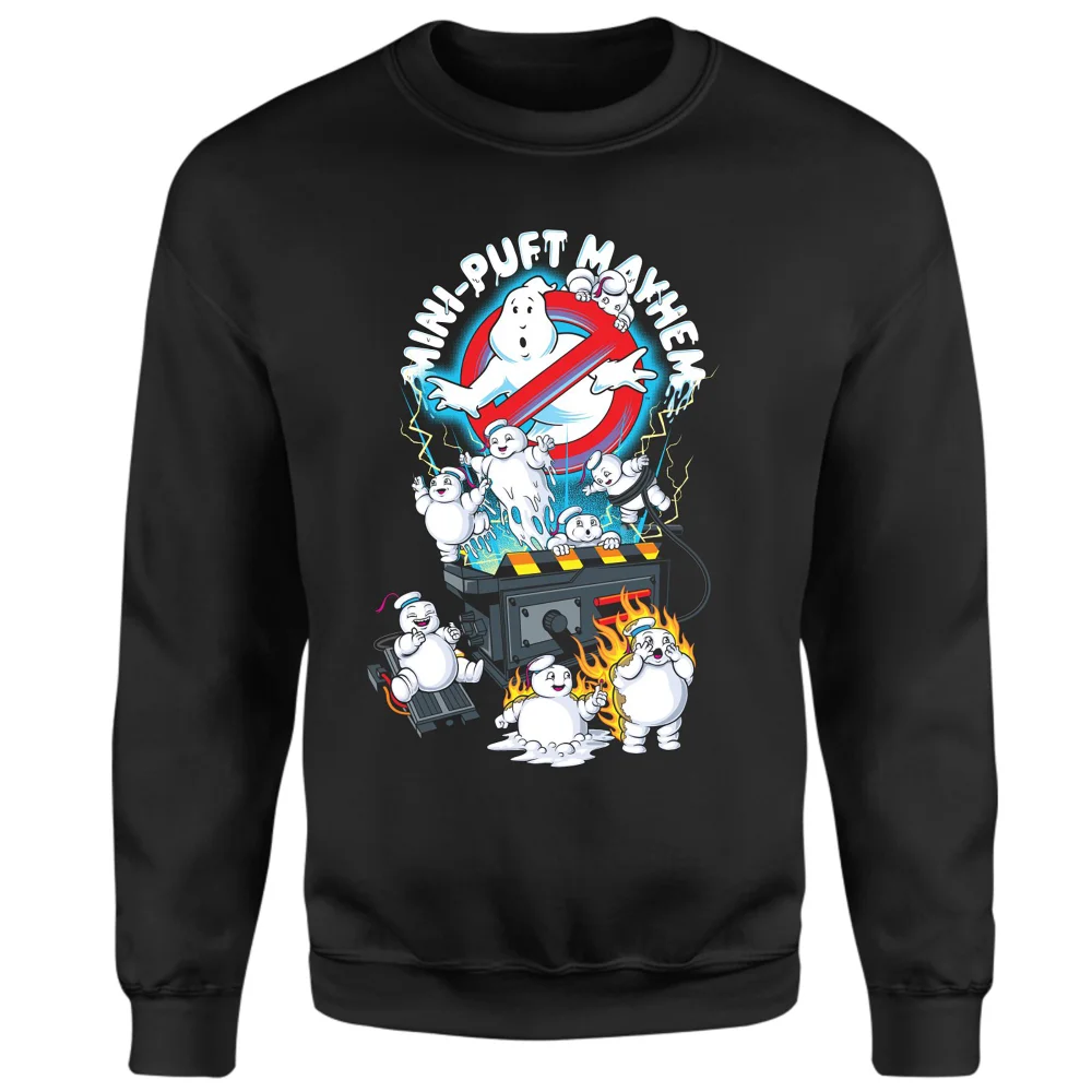 Ghostbusters Mini-Puft Mayhem Sweatshirt - Black - M Afbeelding 1