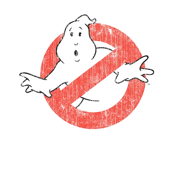 Ghostbusters Vintage Classic Logo Men's Ringer T-Shirt - White/Black