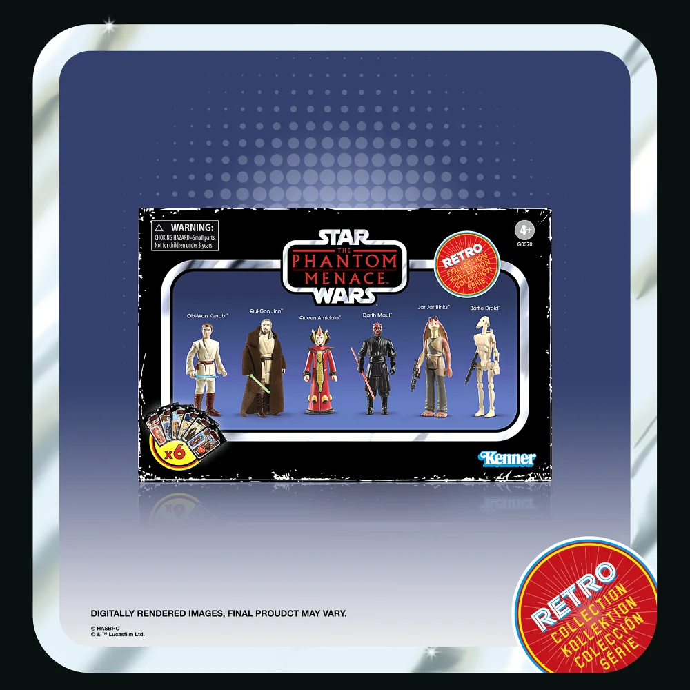 HasbroStar Wars: The Phantom Menace Retro Figures 6 Pack Afbeelding 1