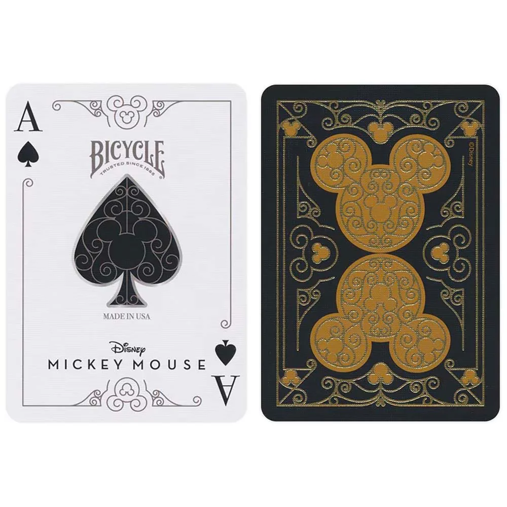 Bicycle® Mickey Black/Gold Playing Cards Afbeelding 1
