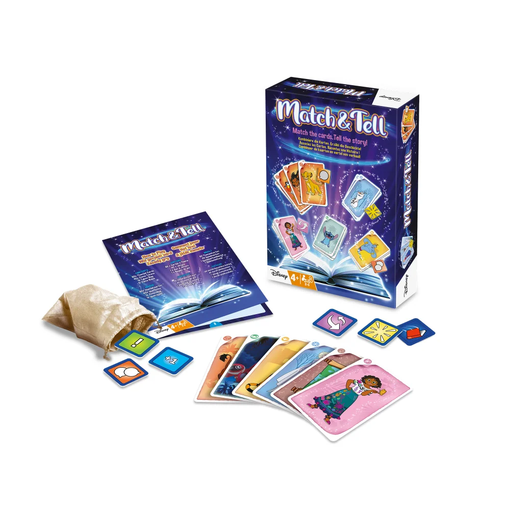 Disney Match & Tell Card Game Afbeelding 1