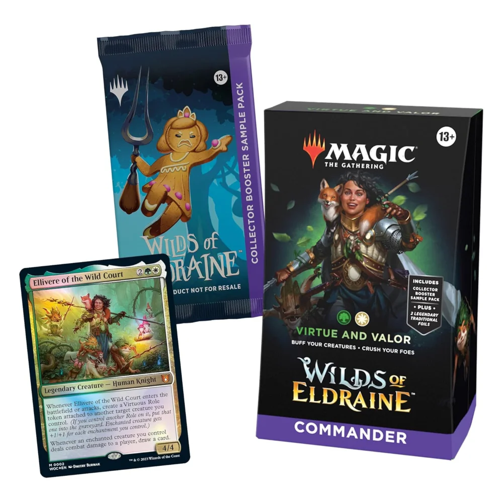 Magic: The Gathering Wilds Of Eldraine Virtue and Valor Commander Deck Afbeelding 1