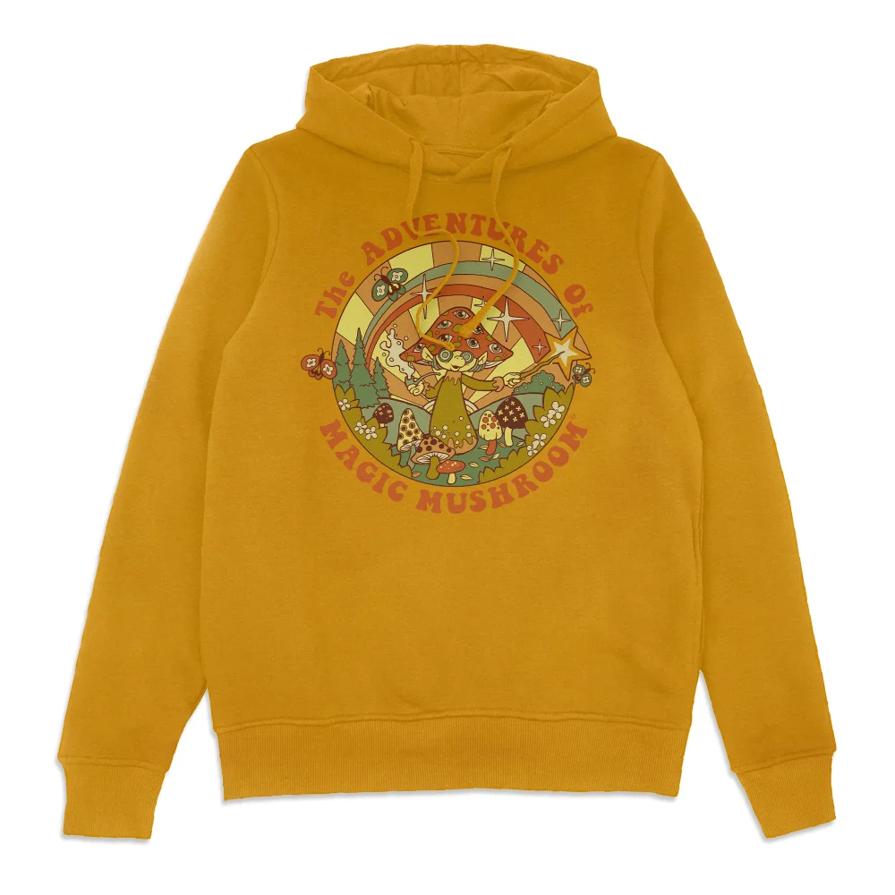 Steven Rhodes The Adventures Of Magic Mushroom Hoodie - Mustard - L Afbeelding 1