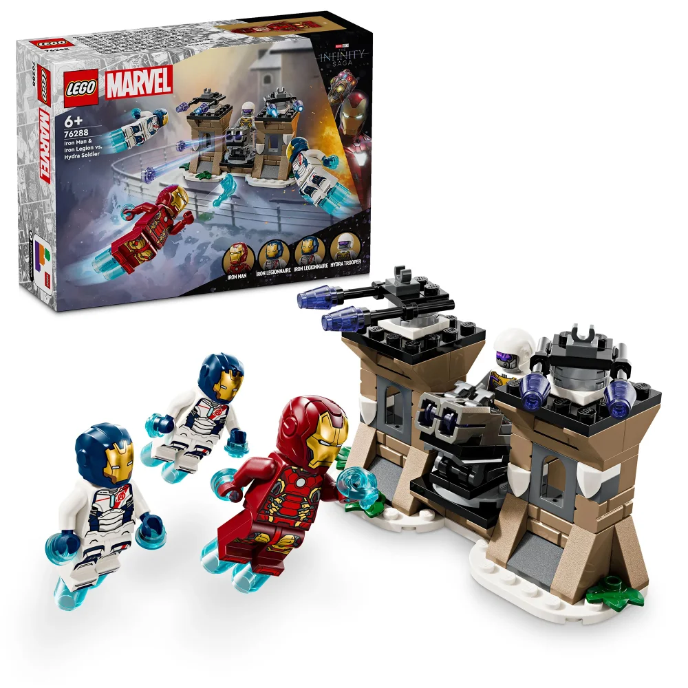 LEGO Marvel Iron Man & Iron Legion vs. Hydra Soldier 76288 Afbeelding 1