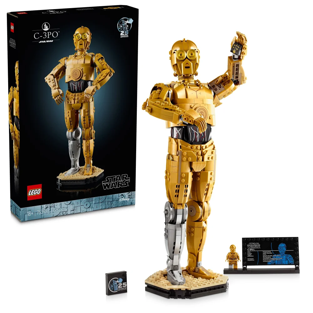 LEGO Star Wars C-3PO Character, Figure Set for Adults 75398 Afbeelding 1