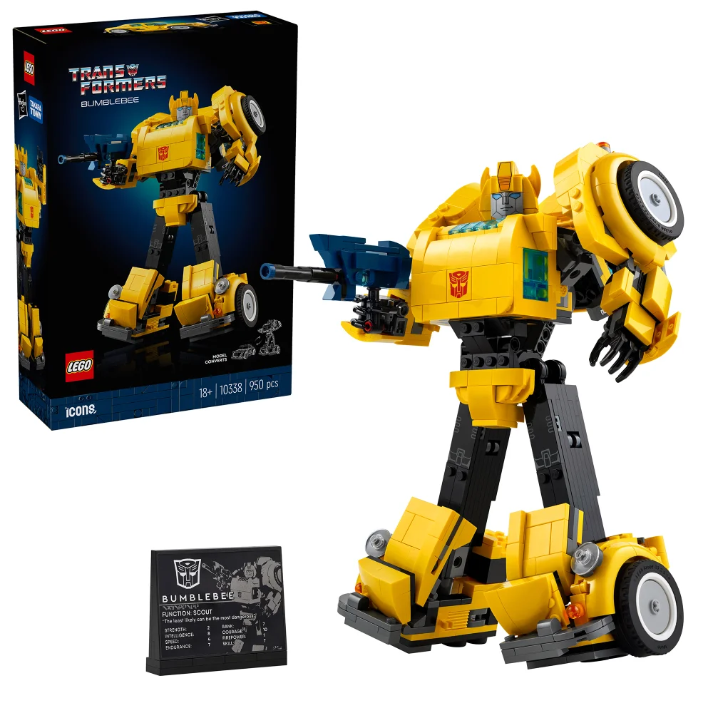 LEGO Icons Transformers Bumblebee Model Set for Adults 10338 Afbeelding 1